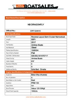 Tollhouse Boat Details Form1