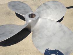 RH 104 X 66, 4 BLADE, 10" BORE, SS PROPELLER