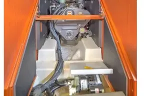 Engine compartment of 2013 Beneteau Oceanis 41 sailboat, showcasing mechanical components.