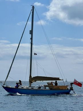 At sea 