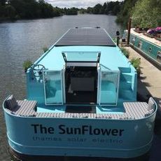 Solar Powered Electric Widebeam Barge Houseboat Liveaboard 