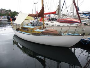 Afloat showing above water hull
