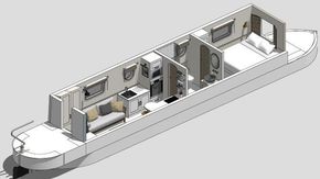 Sketches for a Boutique Narrowboat design