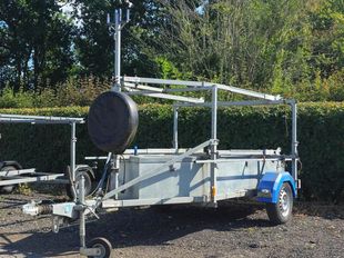 Mersea dinghy trailer - double, big box