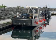 2025 Outlaw 28' x 10' Aluminum Landing Craft | Twin Yamaha 225s w/trai
