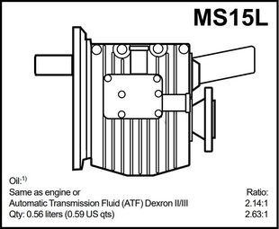NEW Volvo Penta MS15L 2.14 Marine Gearbox