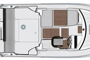 Jeanneau Merry Fisher 605 - diagram of saloon layout