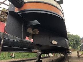 P&S Marine for blacking (2018) showing stern and new anode on aft swim