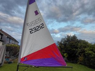 Topper dinghy, 2 sails and  trolley