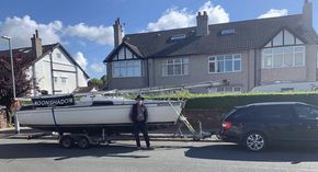 Ready to drive to the Dublin ferry