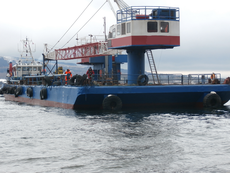 51M BARGE WITH CRANE FOR SALE