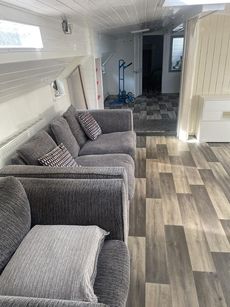 Thames barge house boat conversion fully insulated