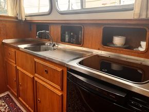 Galley stainless counter