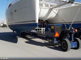 Motorised 40 ton boat handler