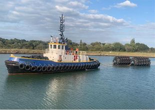 28m Twin Voith 20TBP single towing hook 25T tug for sale