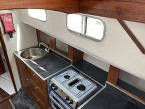 Galley from cockpit