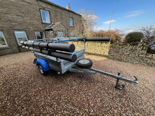 Mersea 6x4 Box Trailor with Double Racks