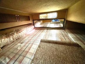 Double berth below deck
