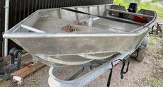 2022 21' x 7' Aluminum Work Boat w/70 hp Suzuki and Trailer