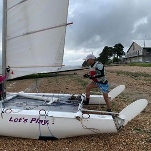 Dart 18 6456 Catamaran with big wheel trolley- PRICE DROPPED