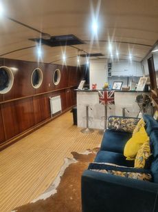 One off 70x11'2 wide beam boat