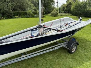 Buzz Dinghy  No 1056 Trolley  Trailer  Cover Good Condition
