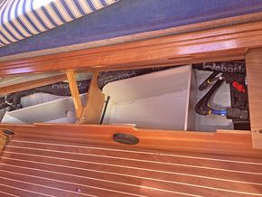 Under seat storage starboard side