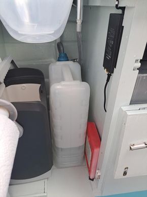 fridge and water tank
