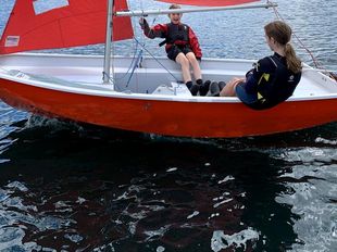 Mirror Dinghy, 2005, GRP, with spinnaker
