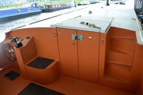 Exterior steps and stern doors