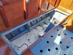 Wooden  Sailing Yacht  - Lazarette Locker
