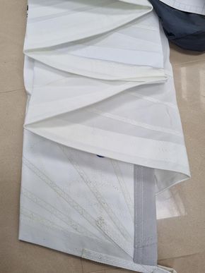New Genoa oct 24 Tri radial foam luff uv strip