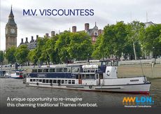 RIVERBOAT for conversion to Houseboat - on Mooring at Thames Ditton
