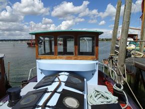 Belgian Barge Cruising Houseboat  - Coachroof/Wheelhouse
