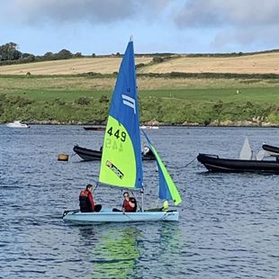 Fusion dinghy with asymmetric gennaker k