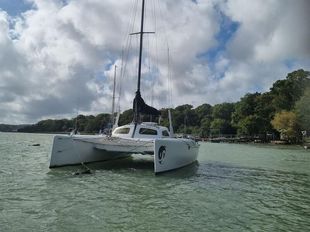 Orca is a fully refurbished Woods Wizard catamaran with all new sails.