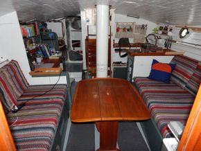 METAMIET EMBRUN 40 Junk Rigged Schooner - Looking Aft