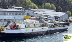 Non-propelled work barge / crane platform (converted RoRo ferry hull) 56m / 12.8m Pontoon / Barge for Sale / #1021453