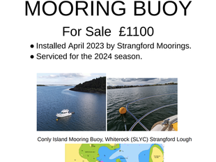 Strangford Lough Mooring Buoy for sale.
