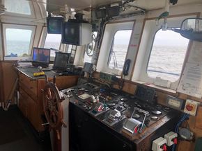 Wheelhouse showing navigation equipment