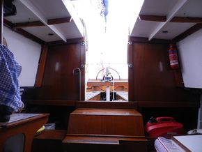 Looking aft