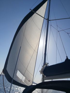 under way on genoa