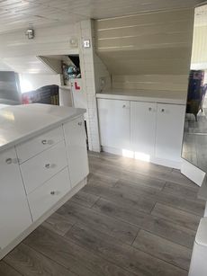 Thames barge house boat conversion fully insulated