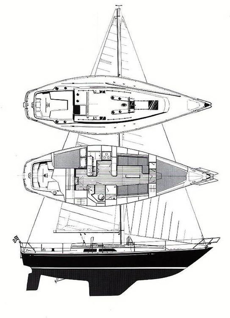 1980 Custom 38 landfall