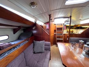 Main saloon looking aft
