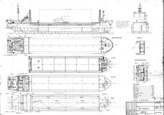 74.94m Cargo Vessel - Self-Discharger Volvo Excavator