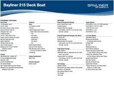 Bayliner 215 Deck Boat