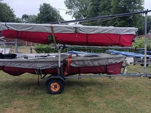Double stack Trident dinghy trailer