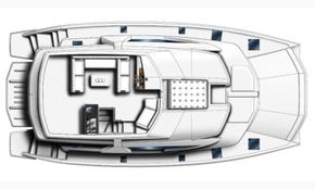 Manufacturer Provided Image: Leopard 51 PC Flybridge Layout Plan