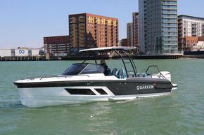 Quarken 27 T Top Onyx anchored at Ocean Village, Southampton